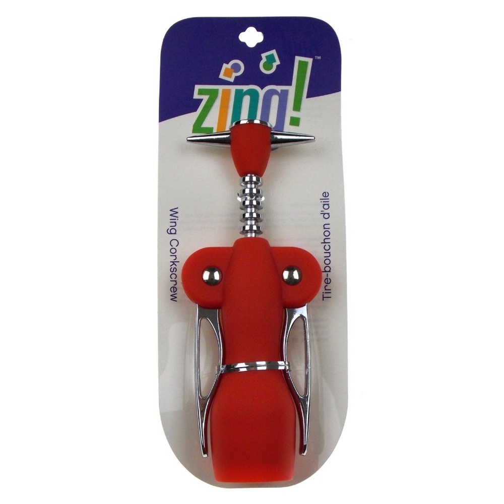 Red Zing Wing Corkscrew Durable Soft Grip Wine